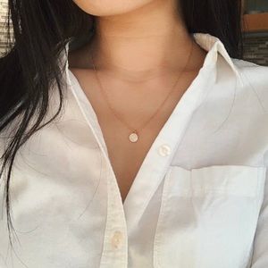 Lulus 14K Dipped Charm Necklace